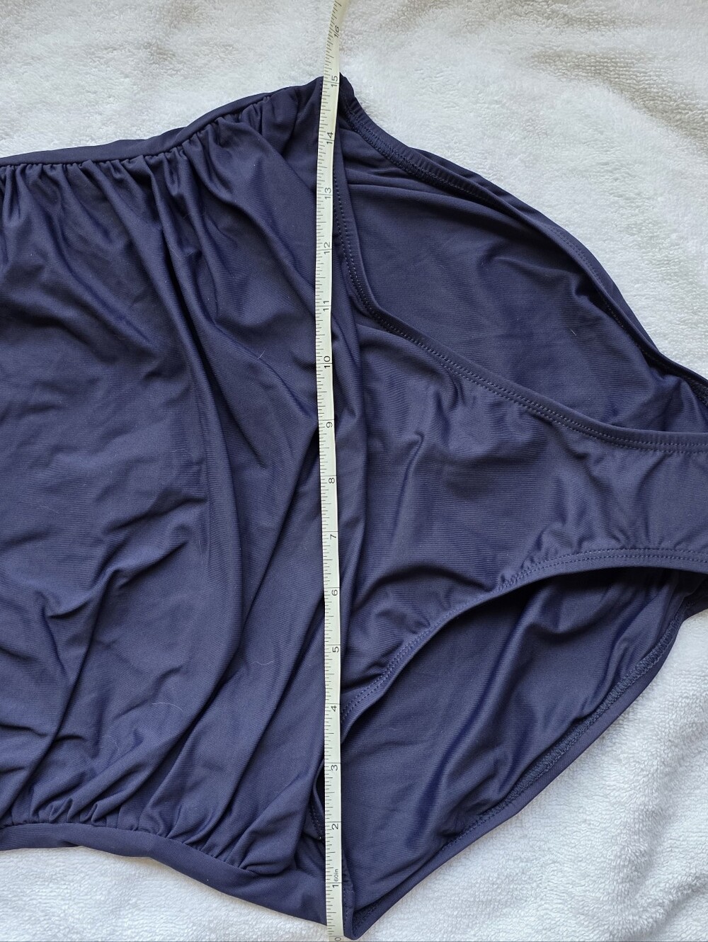 Anne Cole NWOT Navy Twist Front Bandeau One Piece Swimsuit Size 10 - Picture 12 of 12